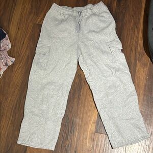 Aritzia Light Gray Cargo Pants